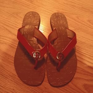 Tory Burch Patent Leather Thong Sandal